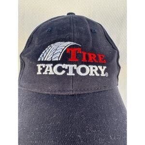 TIRE FACTORY Baseball Hat Men's Navy Blue One-Size. Soft Cotton. Vintage 90's